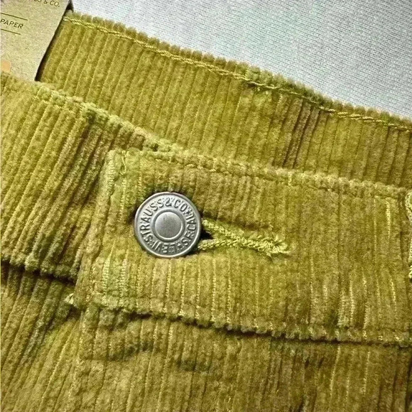 Levi's 314 Women's Size 32 x 30 Tan Mid-Rise Shaping Straight Corduroy Jeans NEW - Picture 6 of 11